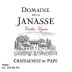 Domaine de la Janasse Chateauneuf-du-Pape Vieilles Vignes 2017 Front Label