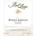 Bel Lago Vineyard and Winery Pinot Grigio 2011 Front Label