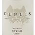DuPuis Baker Ranch Syrah 2018 Front Label