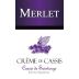 Merlet Creme de Cassis Liqueur (375ML half-bottle) Front Label