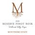 Montinore Estate Reserve Pinot Noir 2020 Front Label