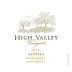 High Valley Barbera 2012 Front Label