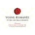 Francois Lamarche Vosne Romanee Les Malconsorts 2014 Front Label