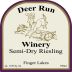 Deer Run Winery Semi Dry Riesling 2008 Front Label