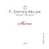 F. Stephen Millier Angel's Reserve Shiraz 2013 Front Label