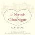 Chateau Calon-Segur Le Marquis de Calon-Segur 2019 Front Label