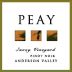 Peay Vineyards Savoy Vineyard Pinot Noir 2021 Front Label