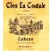 Clos La Coutale Cahors (375ML half-bottle) 2017 Front Label