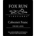Fox Run Vineyards Cabernet Franc 2017 Front Label