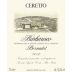 Ceretto Barbaresco Bernardot 2017 Front Label