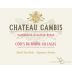 Chateau Cambis Cotes du Rhone Villages 2013 Front Label
