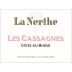Chateau La Nerthe Cotes-du-Rhone Les Cassagnes Rose 2023 Front Label