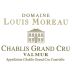 Domaine Louis Moreau Chablis Valmur Grand Cru 2016 Front Label