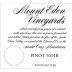 Mount Eden Vineyards Estate Pinot Noir 2015 Front Label