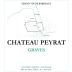 Chateau Peyrat Blanc 2018 Front Label