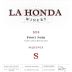 La Honda Winery Sequence Pinot Noir 2018 Front Label