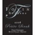 Folin Cellars Petite Sirah 2008 Front Label