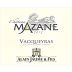 Alain Jaume Chateau Mazane Vacqueyras 2013 Front Label