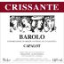 Crissante Alessandria Barolo Capalot 2017 Front Label