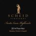 Scheid Vineyards Santa Lucia Highlands Pinot Noir 2014 Front Label