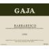 Gaja Barbaresco 1980 Front Label