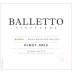 Balletto Winery Pinot Gris 2020 Front Label