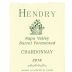 Hendry Barrel Fermented Chardonnay 2018 Front Label