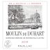 Chateau Duhart-Milon Moulin de Duhart 2015 Front Label