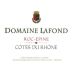 Domaine Lafond Cotes du Rhone Roc-Epine 2017 Front Label