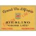 Hugel Grossi Laue Riesling 2014 Front Label