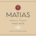 Matias Santa Lucia Highlands Soberanes Vineyard Pinot Noir 2016 Front Label