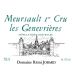 Domaine Remi Jobard Meursault Les Genevrieres Premier Cru 2019 Front Label