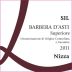 Cascina Liuzzi Barbera d'Asti Superiore Sil 2011 Front Label