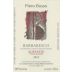 Piero Busso Albesani Borgese 2015 Front Label