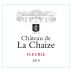 Chateau de la Chaize Fleurie 2018 Front Label