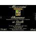 Mazzoni Ghemme ai Livelli 2010 Front Label