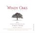 Windy Oaks Diane's Block Estate Pinot Noir 2021 Front Label