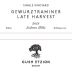 Gush Etzion Winery Single Vineyard Gewurztraminer Late Harvest Judean hills 2018 Front Label