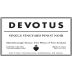 Devotus Single Vineyard Pinot Noir 2017 Front Label