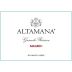 Altamana Grande Reserve Malbec 2017 Front Label