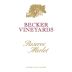 Becker Vineyards Reserve Merlot 2018 Front Label