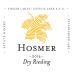 Hosmer Winery Dry Riesling 2014 Front Label