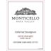 Monticello Estate Cabernet Sauvignon 2021 Front Label