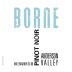 Borne Anderson Valley Pinot Noir 2015 Front Label