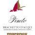 Marenco Brachetto d'Acqui Pineto 2018 Front Label