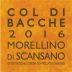 Azienda Agricola Col di Bacche Morellino di Scansano 2016 Front Label