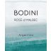 Bodini Rose of Malbec 2019 Front Label