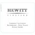 Hewitt Vineyard Cabernet Sauvignon 2017 Front Label