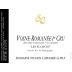 Sylvain Cathiard Vosne-Romanee Les Suchots Premier Cru 2020 Front Label