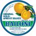 Bailoni Gold-Apricot Brandy Front Label